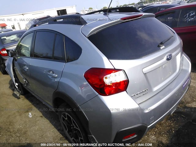 JF2GPACC6E8317880 - 2014 SUBARU XV CROSSTREK 2.0 PREMIUM SILVER photo 3