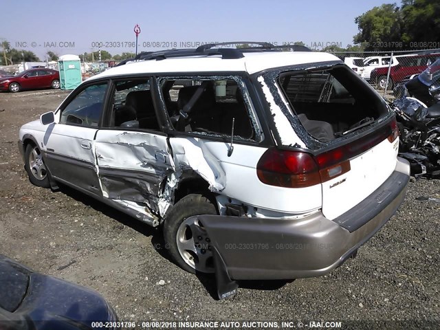 4S3BG6857X7631126 - 1999 SUBARU LEGACY OUTBACK/SSV/LIMITED/30TH WHITE photo 3