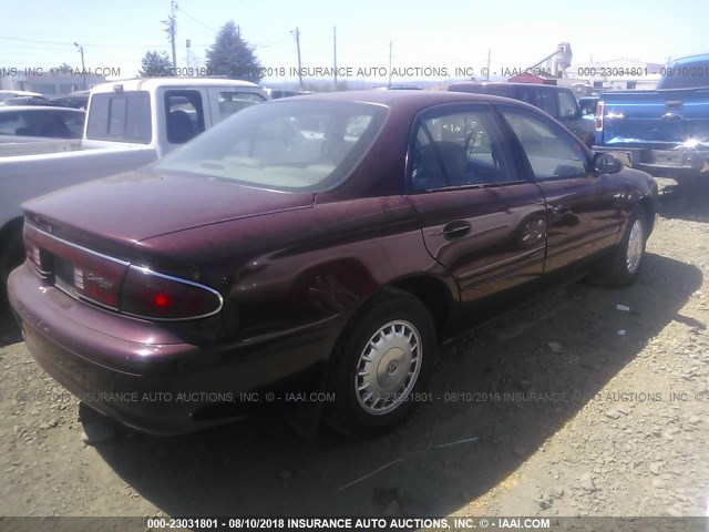 2G4WY55J5Y1110782 - 2000 BUICK CENTURY LIMITED/2000 RED photo 4