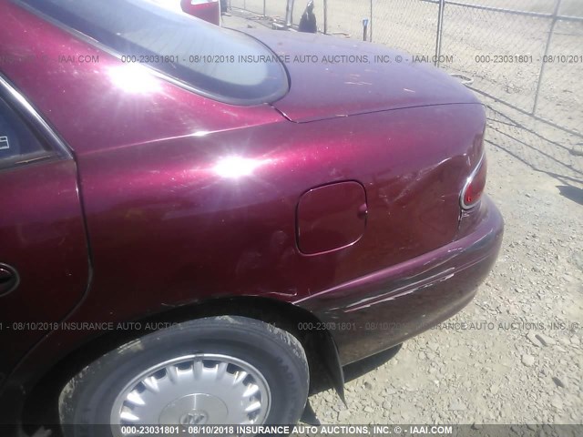 2G4WY55J5Y1110782 - 2000 BUICK CENTURY LIMITED/2000 RED photo 6