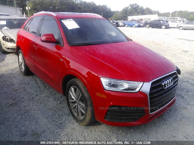 WA1BCCFS6JR005706 - 2018 AUDI Q3 PREMIUM RED photo 1