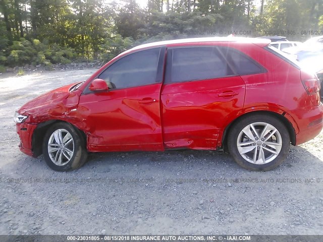 WA1BCCFS6JR005706 - 2018 AUDI Q3 PREMIUM RED photo 6