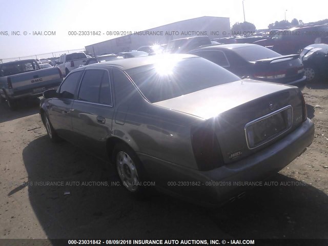 1G6KD54Y5YU319220 - 2000 CADILLAC DEVILLE GOLD photo 3