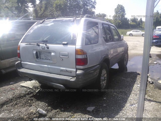 4S6CK58WX24401812 - 2002 HONDA PASSPORT EX/LX SILVER photo 4