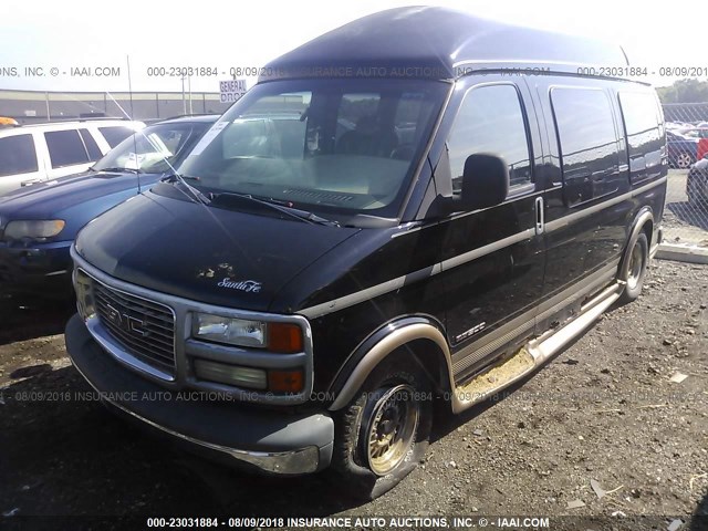 1GDFG15R111224033 - 2001 GMC SAVANA RV G1500 BLACK photo 2