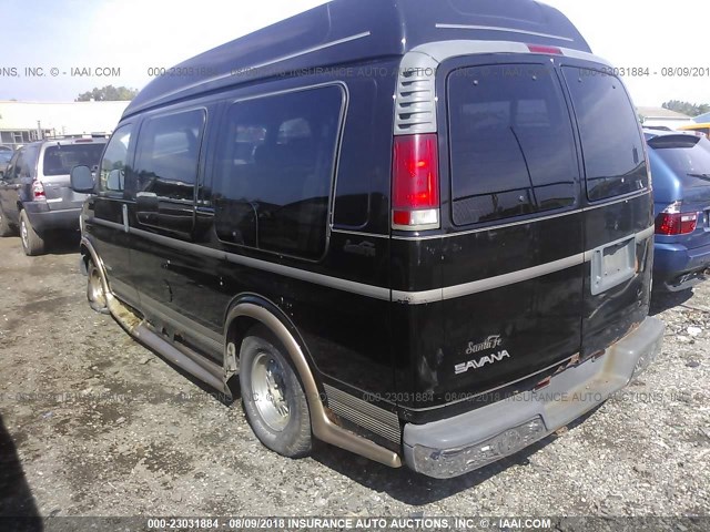 1GDFG15R111224033 - 2001 GMC SAVANA RV G1500 BLACK photo 3