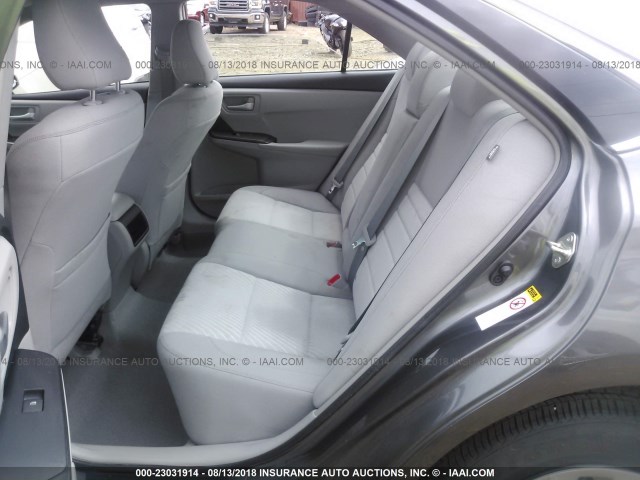 4T4BF1FK4FR476468 - 2015 TOYOTA CAMRY LE/XLE/SE/XSE GRAY photo 8