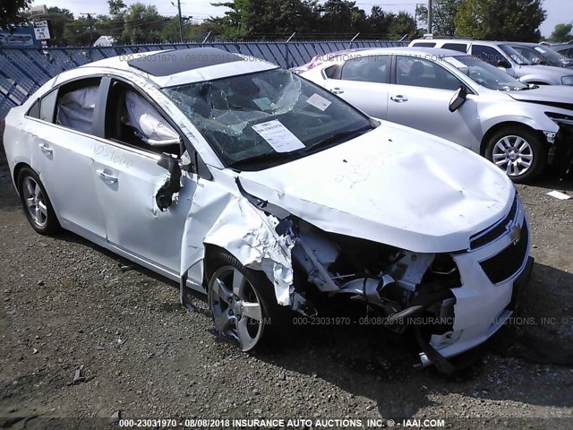 1G1PC5SB8E7335905 - 2014 CHEVROLET CRUZE LT WHITE photo 1