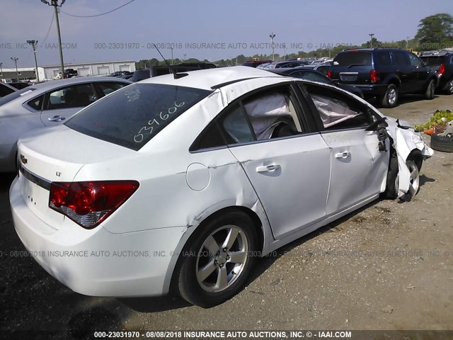 1G1PC5SB8E7335905 - 2014 CHEVROLET CRUZE LT WHITE photo 4