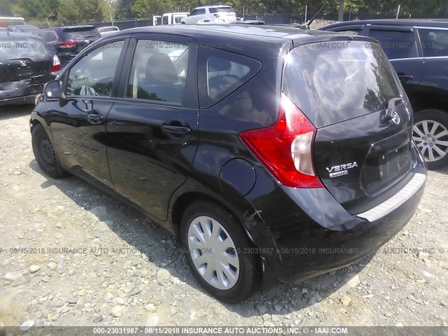 3N1CE2CP2EL381821 - 2014 NISSAN VERSA NOTE S/S PLUS/SV/SL BLACK photo 3