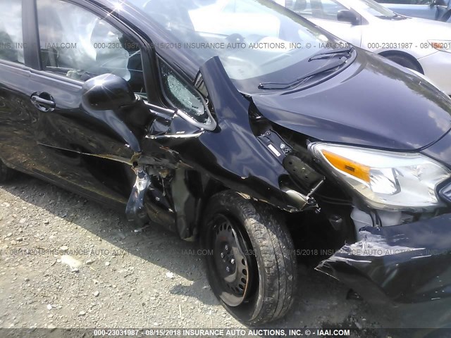 3N1CE2CP2EL381821 - 2014 NISSAN VERSA NOTE S/S PLUS/SV/SL BLACK photo 6