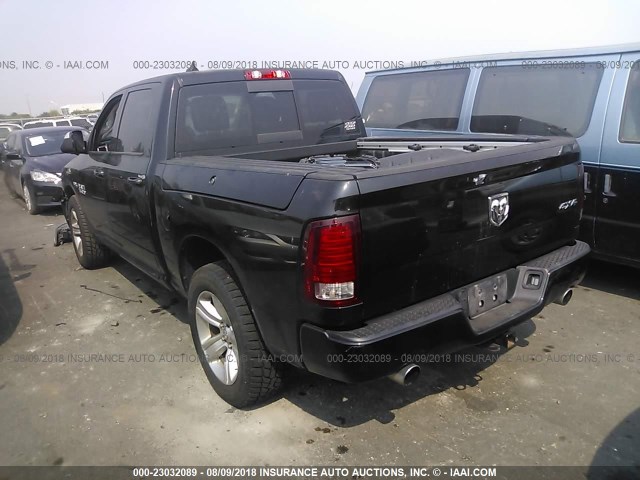 1C6RR7MT6ES144035 - 2014 RAM 1500 SPORT BLACK photo 3