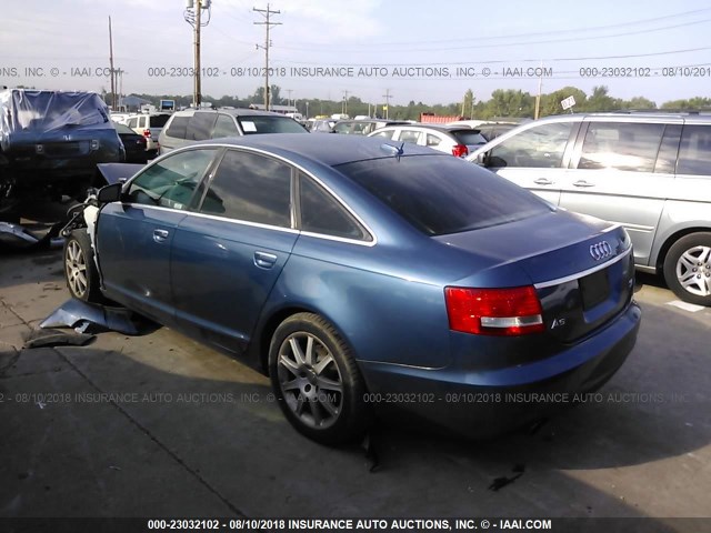 WAUDG74F45N068622 - 2005 AUDI A6 3.2 QUATTRO BLUE photo 3