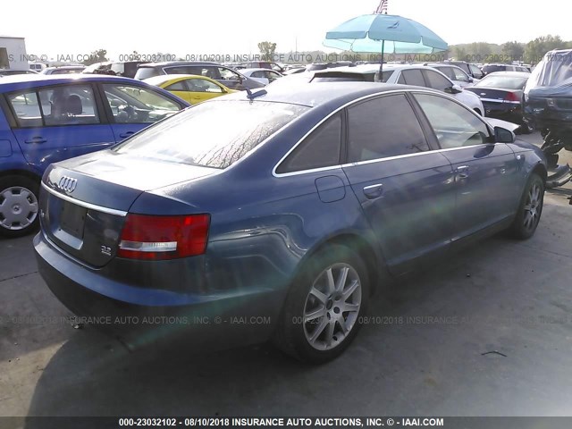 WAUDG74F45N068622 - 2005 AUDI A6 3.2 QUATTRO BLUE photo 4