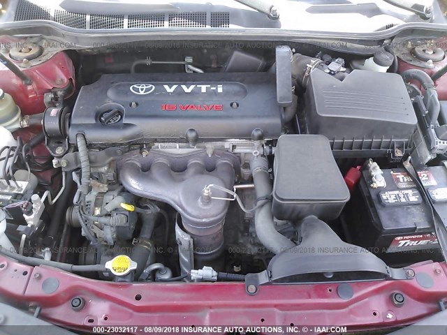 JTNBE46K073056227 - 2007 TOYOTA CAMRY NEW GENERAT CE/LE/XLE/SE RED photo 10