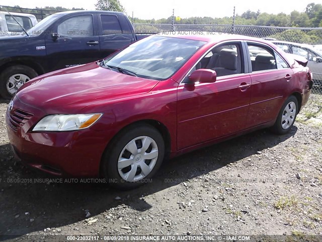 JTNBE46K073056227 - 2007 TOYOTA CAMRY NEW GENERAT CE/LE/XLE/SE RED photo 2