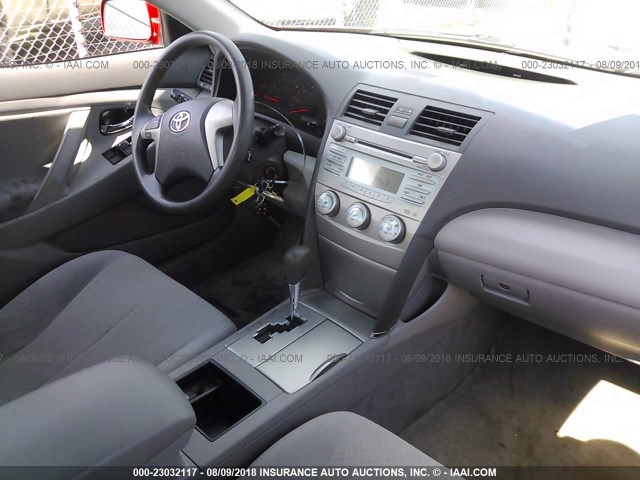 JTNBE46K073056227 - 2007 TOYOTA CAMRY NEW GENERAT CE/LE/XLE/SE RED photo 5