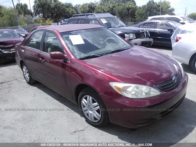 4T1BE32K72U049911 - 2002 TOYOTA CAMRY LE/XLE/SE Qırmızı foto 1