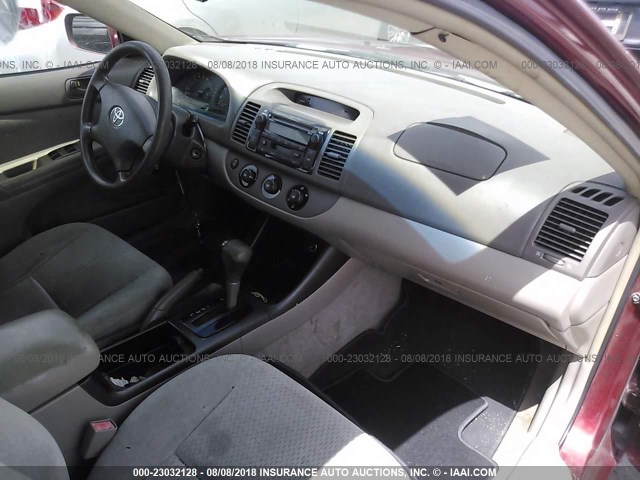 4T1BE32K72U049911 - 2002 TOYOTA CAMRY LE/XLE/SE Qırmızı foto 5