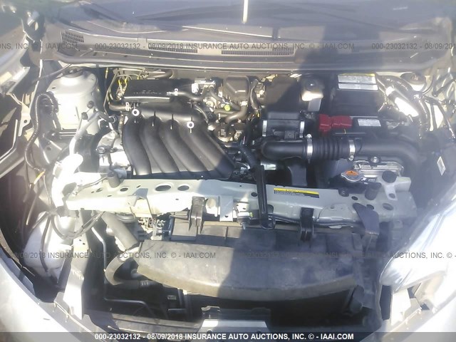 3N1CE2CP6EL409085 - 2014 NISSAN VERSA NOTE S/S PLUS/SV/SL SILVER photo 10