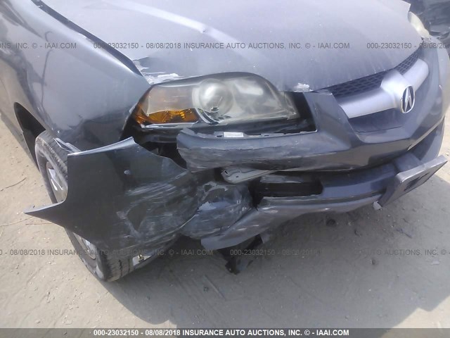 2HNYD18234H530719 - 2004 ACURA MDX BLUE photo 6