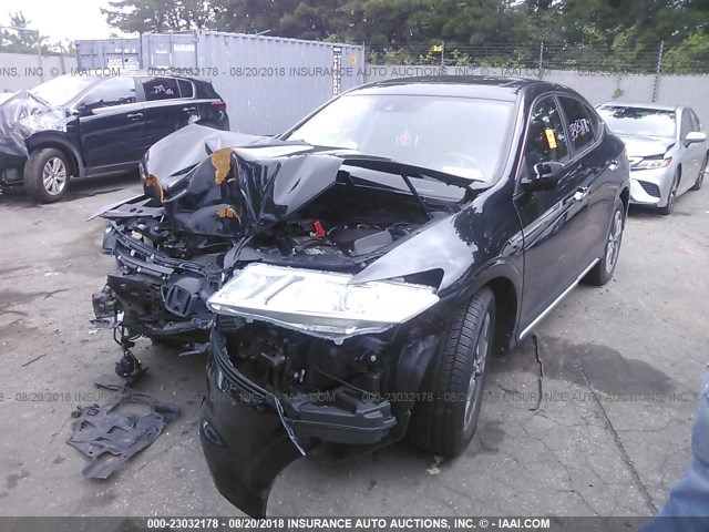 5J6TF2H5XFL002444 - 2015 HONDA CROSSTOUR EXL შავი ფოტო 2