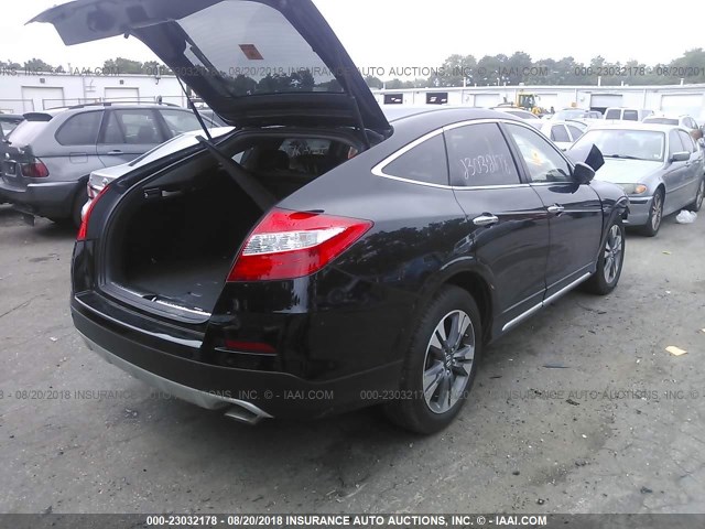 5J6TF2H5XFL002444 - 2015 HONDA CROSSTOUR EXL შავი ფოტო 4
