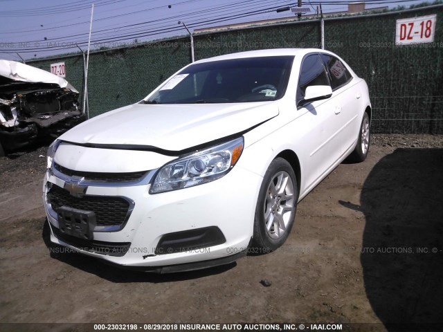 1G11C5SL5FF353526 - 2015 CHEVROLET MALIBU 1LT WHITE photo 2