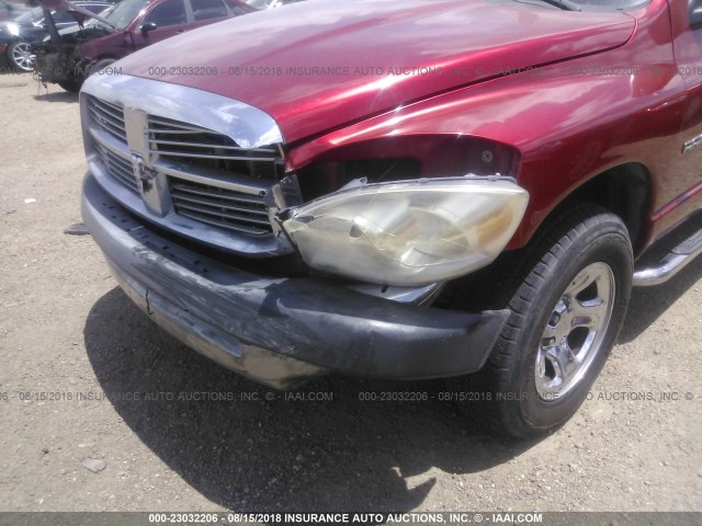 1D7HA18K37J626664 - 2007 DODGE RAM 1500 ST RED photo 6