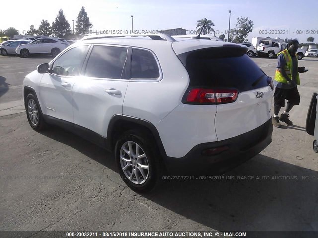 1C4PJLCB0FW783028 - 2015 JEEP CHEROKEE LATITUDE WHITE photo 3