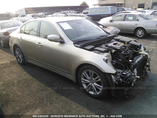 KMHGC4DD0CU151682 - 2012 HYUNDAI GENESIS 3.8L GOLD photo 1