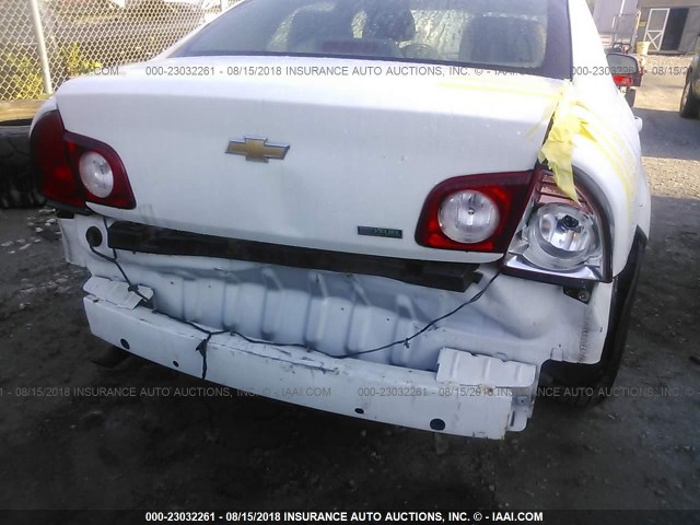 1G1ZC5EU3BF117832 - 2011 CHEVROLET MALIBU 1LT WHITE photo 6
