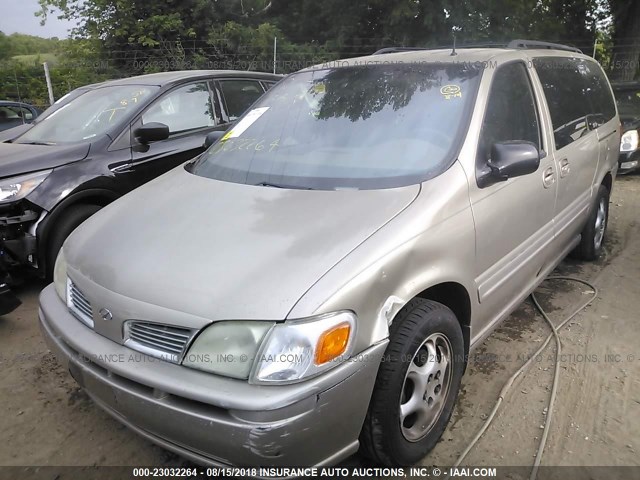 1GHDX03E61D230053 - 2001 OLDSMOBILE SILHOUETTE TAN photo 2