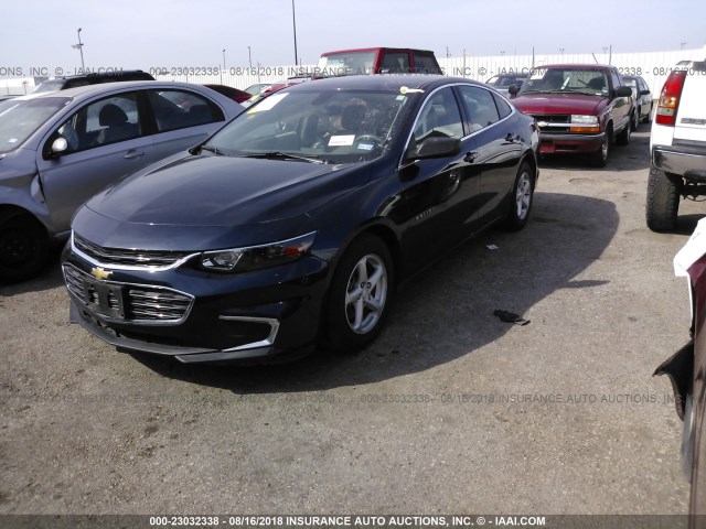 1G1ZB5ST2GF303125 - 2016 CHEVROLET MALIBU LS Tünd mavi foto 2