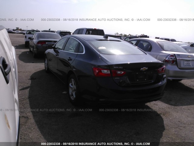 1G1ZB5ST2GF303125 - 2016 CHEVROLET MALIBU LS Tünd mavi foto 3