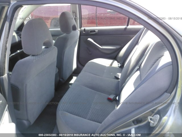 1HGES16425L014716 - 2005 HONDA CIVIC DX GRAY photo 8