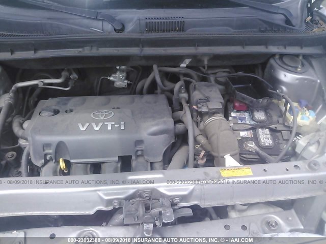 JTLKT324X64045356 - 2006 TOYOTA SCION XB 银色 照片 10