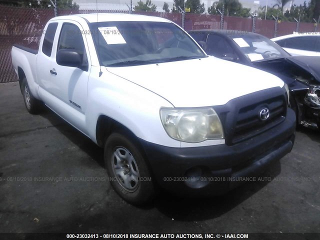 5TETX22N05Z075866 - 2005 TOYOTA TACOMA ACCESS CAB WHITE photo 1