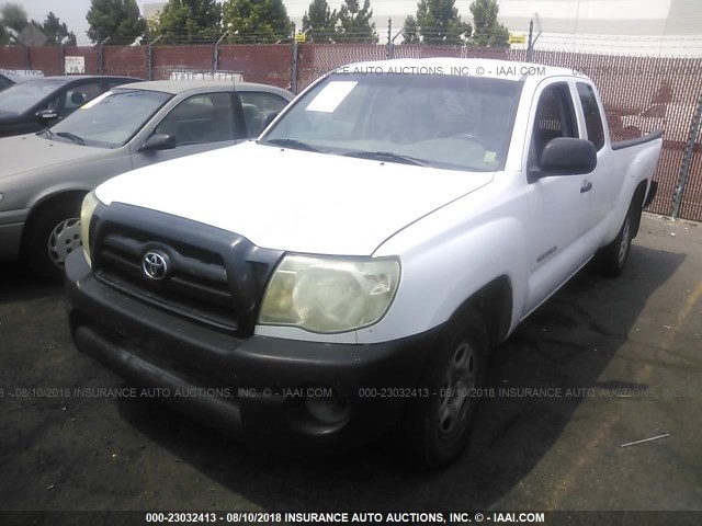 5TETX22N05Z075866 - 2005 TOYOTA TACOMA ACCESS CAB Weiß Foto 2