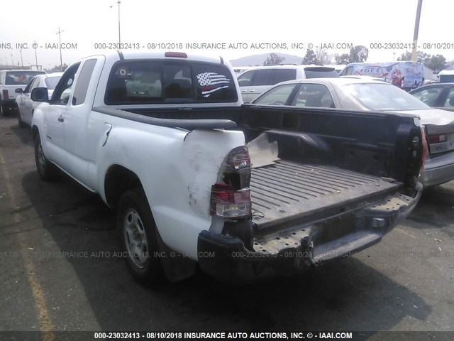 5TETX22N05Z075866 - 2005 TOYOTA TACOMA ACCESS CAB WHITE photo 3