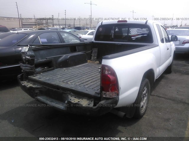 5TETX22N05Z075866 - 2005 TOYOTA TACOMA ACCESS CAB Weiß Foto 4