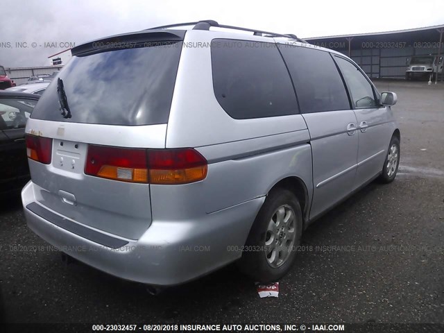 2HKRL18962H579721 - 2002 HONDA ODYSSEY EXL SILVER photo 4