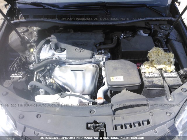 4T1BF1FK5GU266781 - 2016 TOYOTA CAMRY LE/XLE/SE/XSE BLACK photo 10