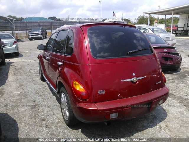 3A8FY68826T222219 - 2006 CHRYSLER PT CRUISER LIMITED MAROON photo 3