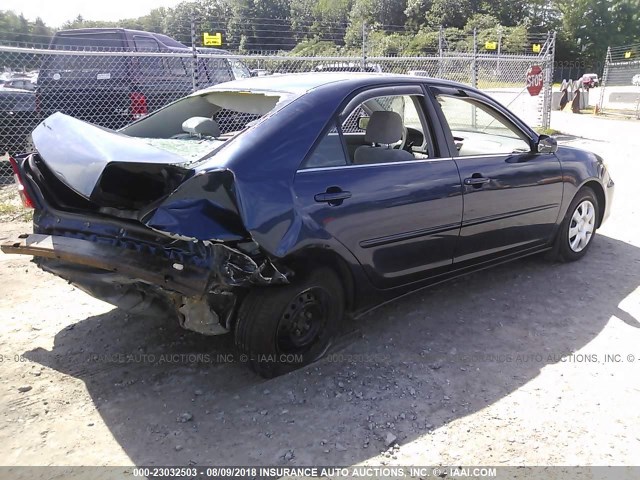 4T1BE32K14U345879 - 2004 TOYOTA CAMRY LE/XLE/SE Көк фото 4