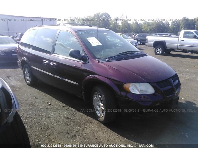 2B4GP44RX2R711804 - 2002 DODGE GRAND CARAVAN SPORT MAROON photo 1