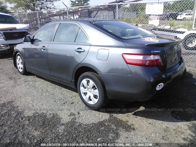 4T1BE46K38U747134 - 2008 TOYOTA CAMRY CE/LE/XLE/SE GRAY photo 3