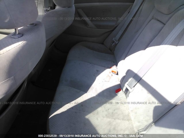 4T1BE46K38U747134 - 2008 TOYOTA CAMRY CE/LE/XLE/SE GRAY photo 8