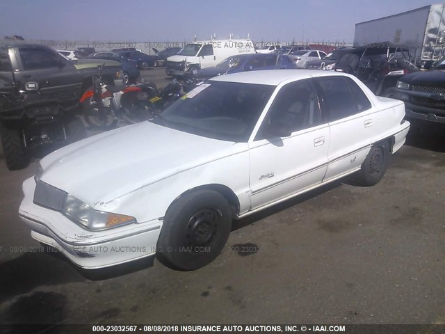 1G4NV55M9RC294585 - 1994 BUICK SKYLARK CUSTOM WHITE photo 2