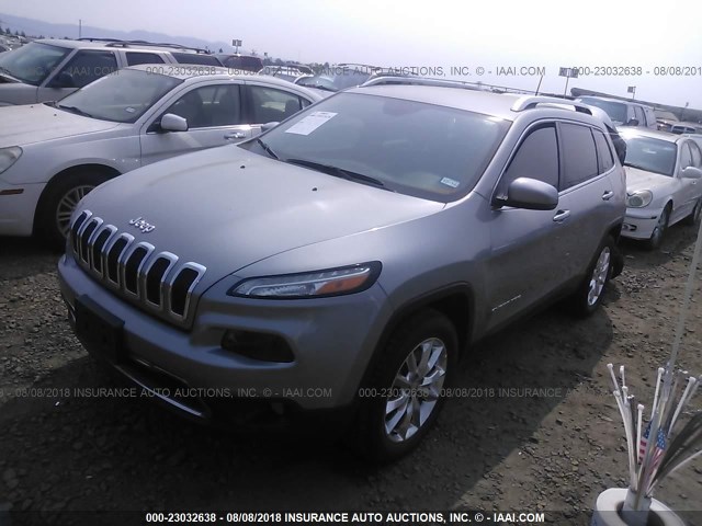 1C4PJMDB4GW152370 - 2016 JEEP CHEROKEE LIMITED 银色 照片 2
